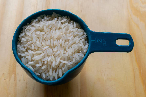 measure with half a cup of white rice
